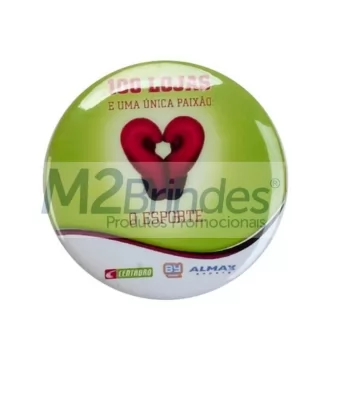 Botton Americano Personalizado  alfinete no verso